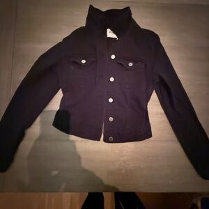 XS Black Denim Soft Jacket